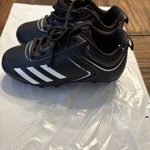 Adidas Size 10 K Black And White Baseball Cleats NWOT